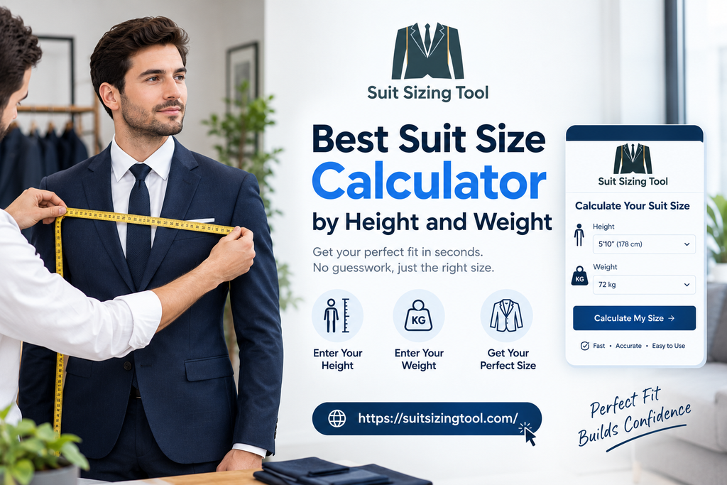 Best Suit size calculator by height and weight