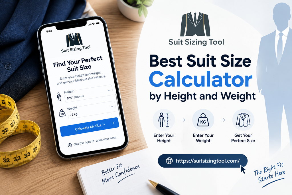 Best Suit size calculator by height and weight